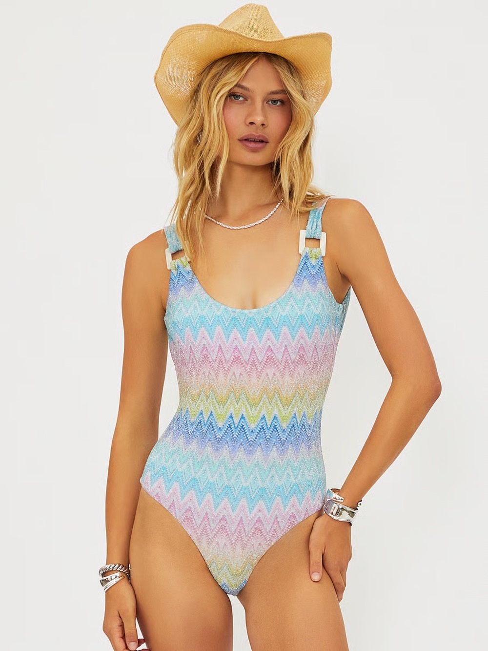 BEACH RIOT Elina One Piece Swimsuit in Sunset